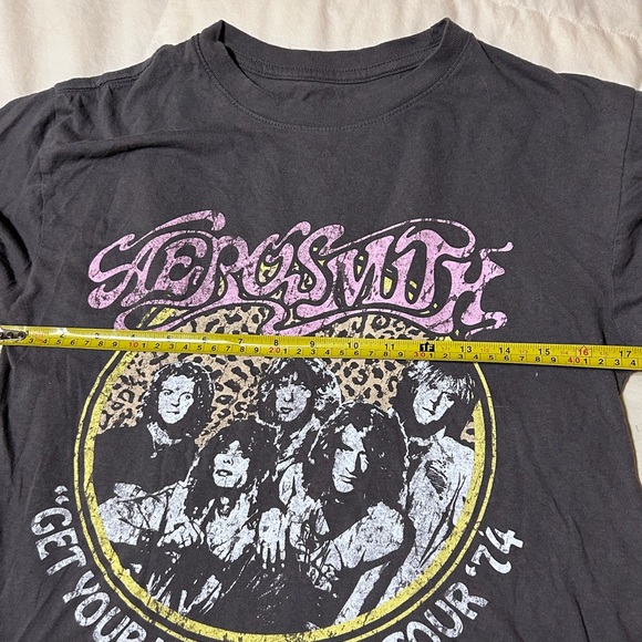 Aerosmith Concert Fitted T-shirt Grey Tour Size Small - Picture 7 of 9